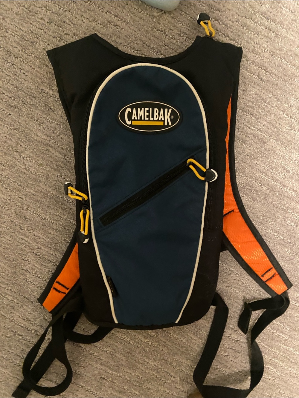 Camelbak navy and orange hydration backpack (no bladder)